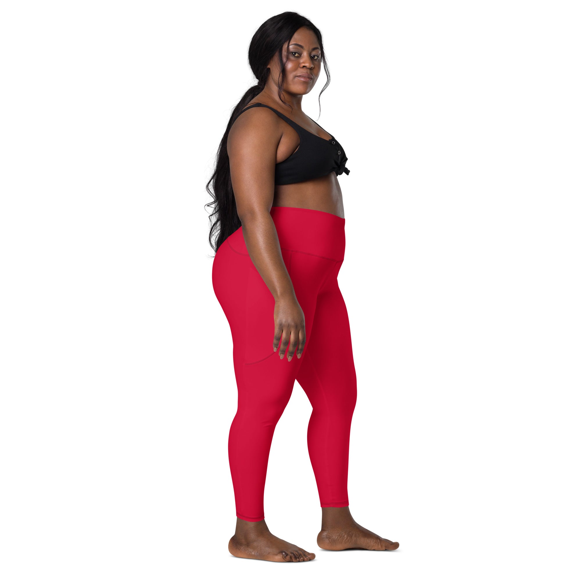 Crimson Leggings with Pockets | Size Inclusive